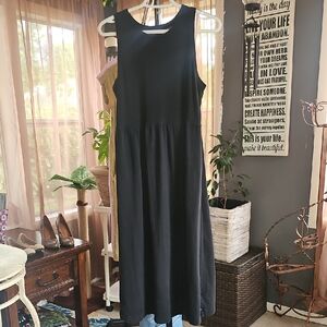 A New Day Black Sleeveless Halter Midi Dress